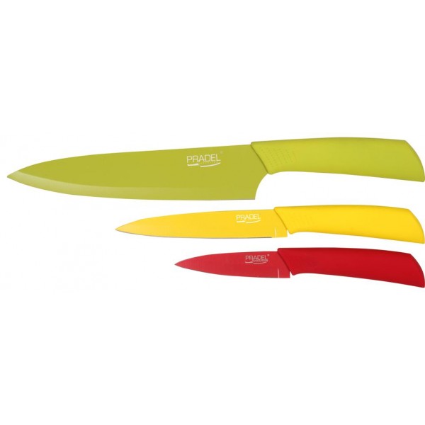 Coffret Pradel Evolution 3 couteaux - couleur C82292