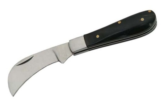 Petit couteau serpette 12,5cm - manche corne