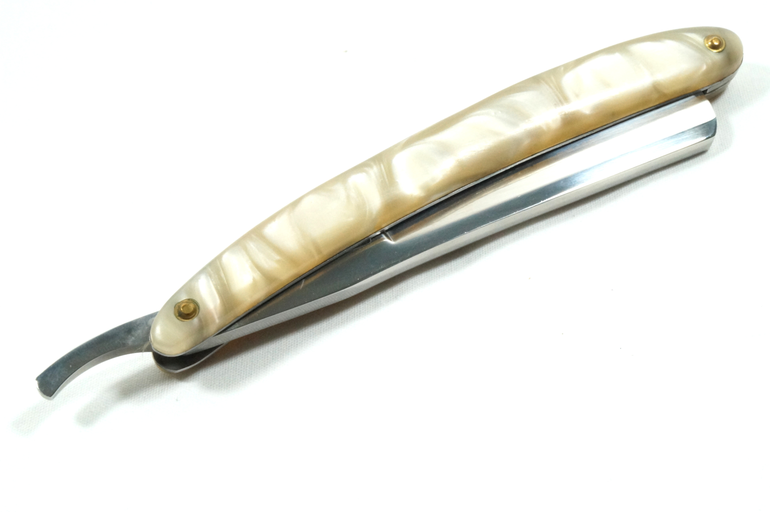 Rasoir nacré 24,5cm barbe barbier - Red Deer5
