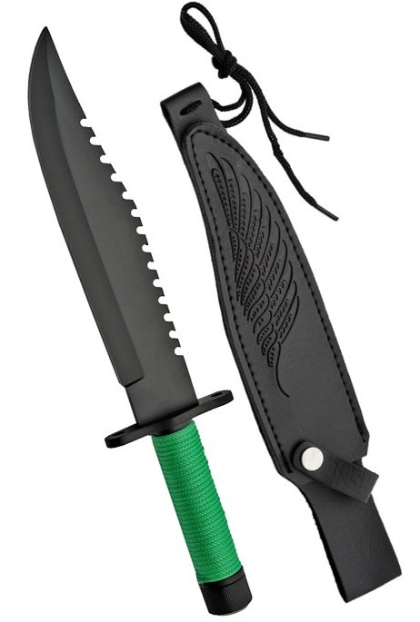 Poignard style Rambo kit de survie - couteau2
