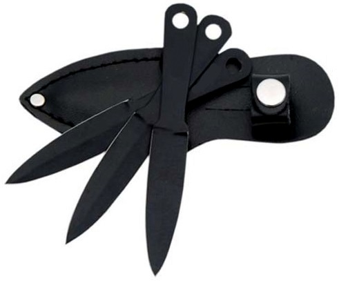 3 Petits couteaux black jet - couteau de lancer