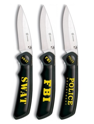 Coffret 3 couteaux SWAT police FBI - couteau