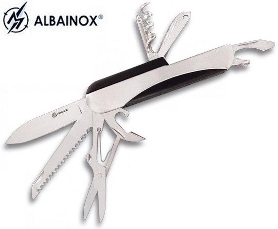 Couteau multifonction acier 9 outils, pince - Albainox