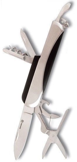 Couteau multifonction acier 7 outils, pince - Albainox.