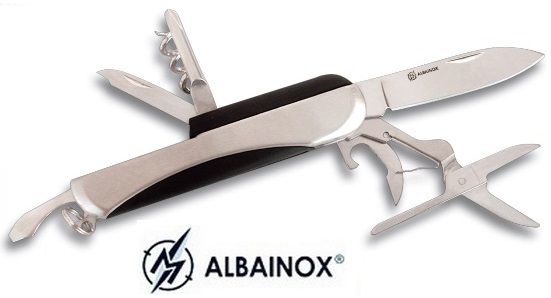 Couteau multifonction acier 7 outils, pince - Albainox
