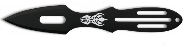 Couteau de lancer tribal 21,5cm - Full tang.