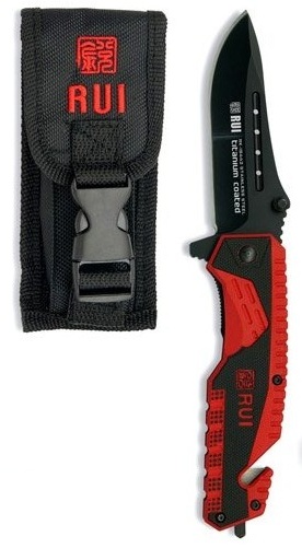 Couteau pompier titane G10 - RUI Tactical Knives.