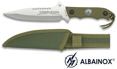 Poignard horizon 24cm + boussole - Couteau ALBAINOX