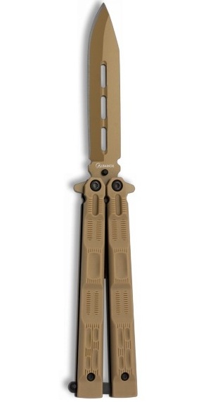 Balisong couteau papillon 19,5cm coyote - ALBAINOX.