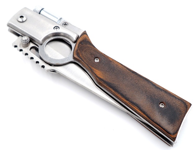 Couteau pliant 25cm LED amovible - Design fusil..