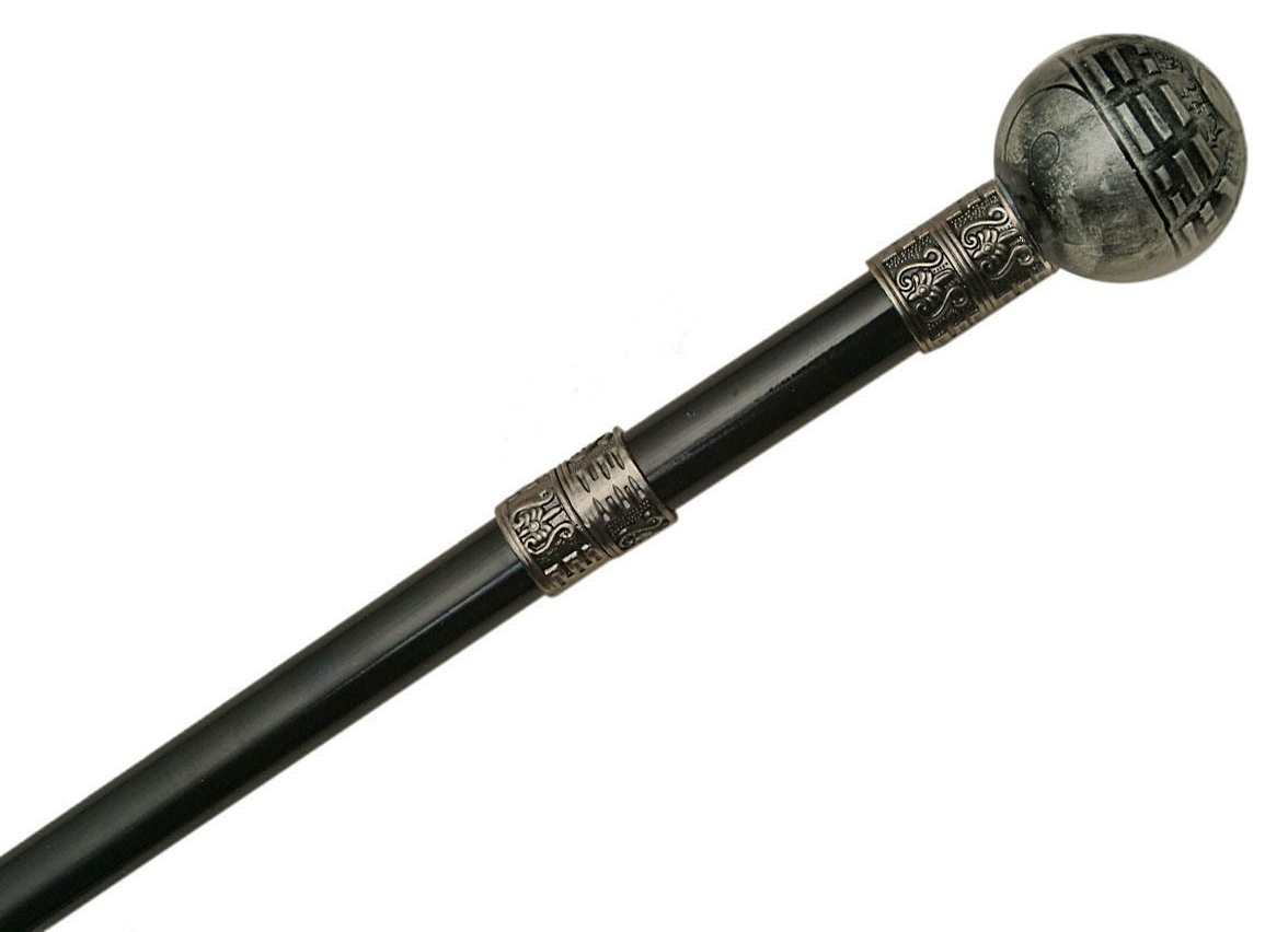 Canne épée 92cm de marche - design Yin et le Yang...