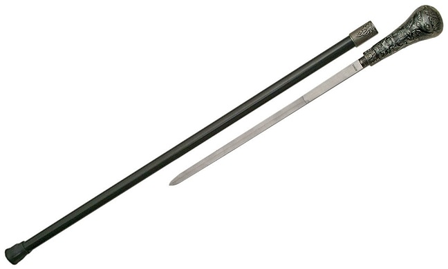 Canne épée 91cm de marche - design Aigle royal.