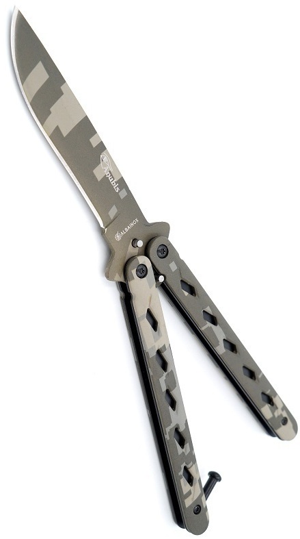 Balisong couteau papillon 21,5cm Anubis - ALBAINOX....