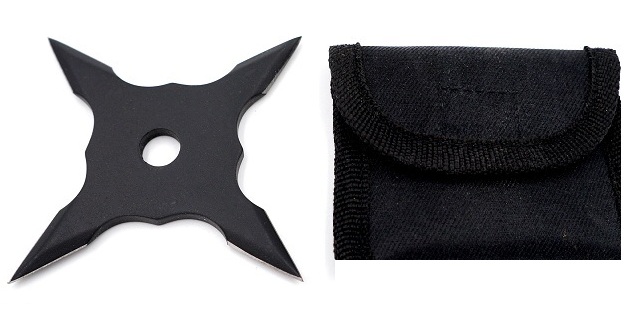 Shuriken étoile ninja de lancer - Acier inox (2)