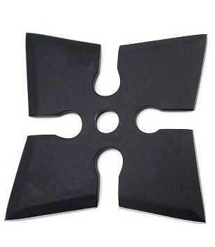 Shuriken étoile ninja de lancer 10,5cm - Acier inox.