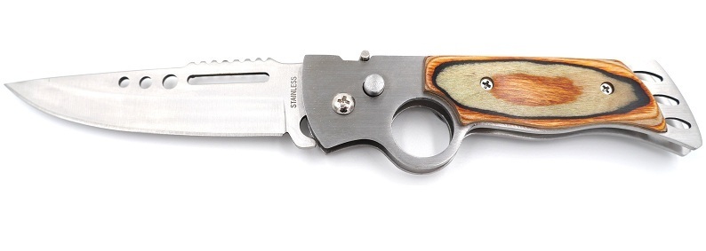 Couteau automatique cran darrêt 21,5cm - double face2.