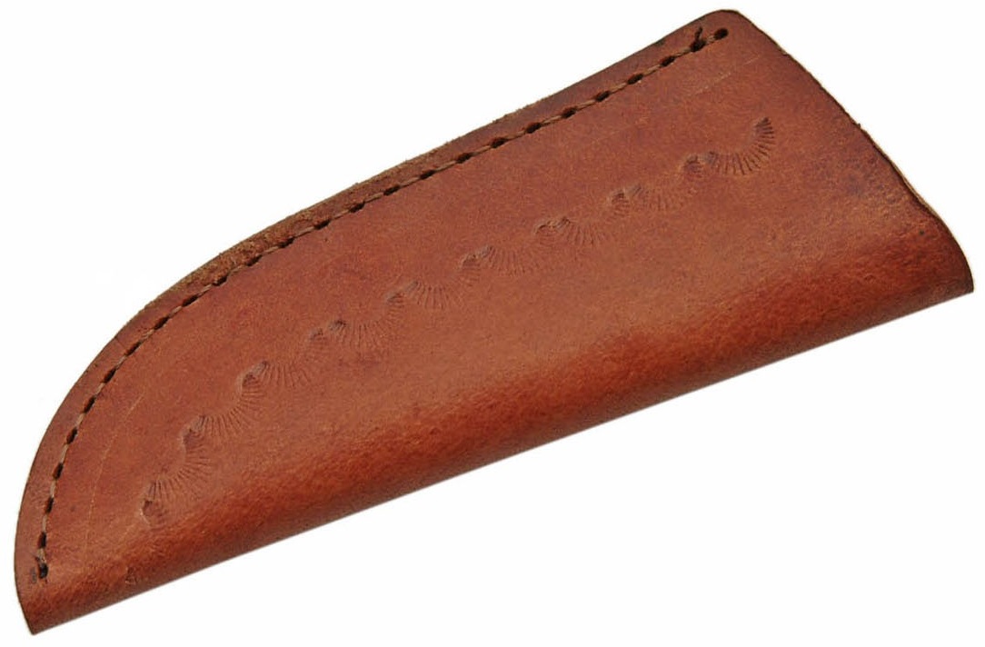 Poignard 15,2cm lame DAMAS - Couteau compact en bois..