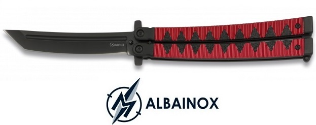 Balisong couteau papillon 24cm ALBAINOX - Design katana