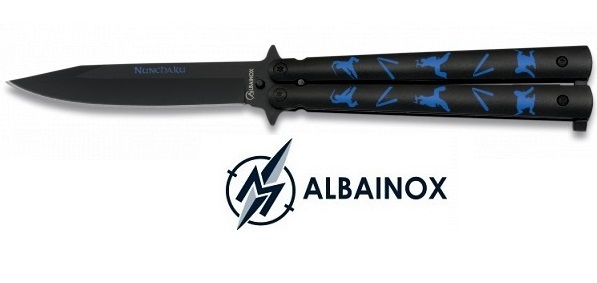 Balisong couteau papillon 22,3cm ALBAINOX - Design Ninja