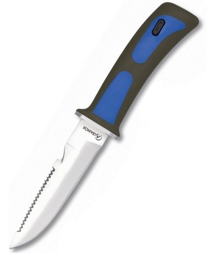 Couteau de plongée sous-marine 23,5cm - bleu ALBAINOX.