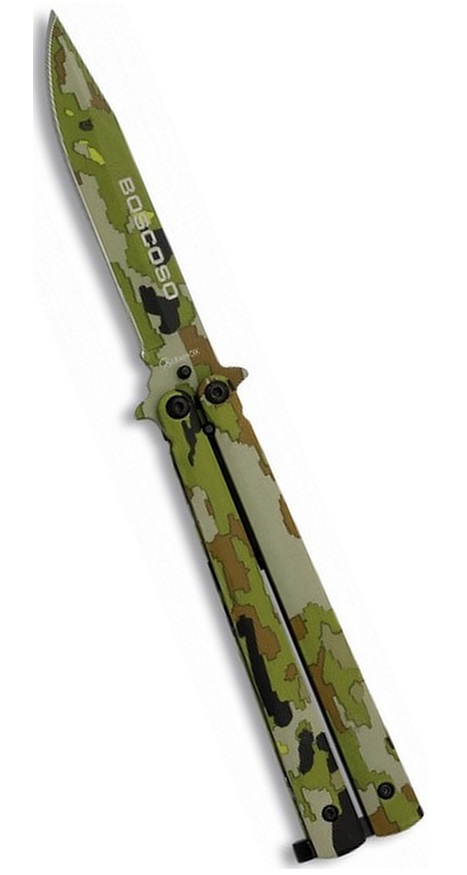 Balisong couteau papillon 22cm camouflage - ALBAINOX..