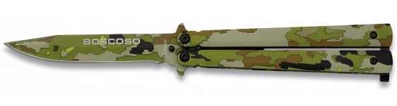 Balisong couteau papillon 22cm camouflage - ALBAINOX.