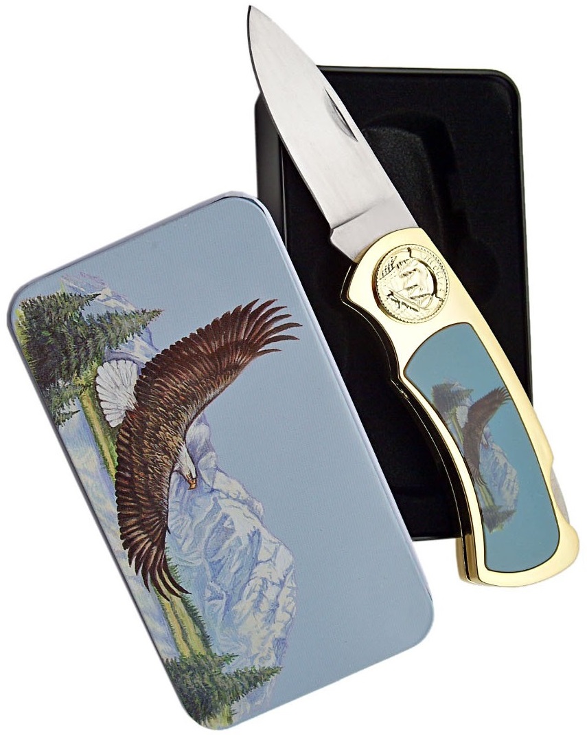 Coffret collector couteau pliant - Collection Aigle.