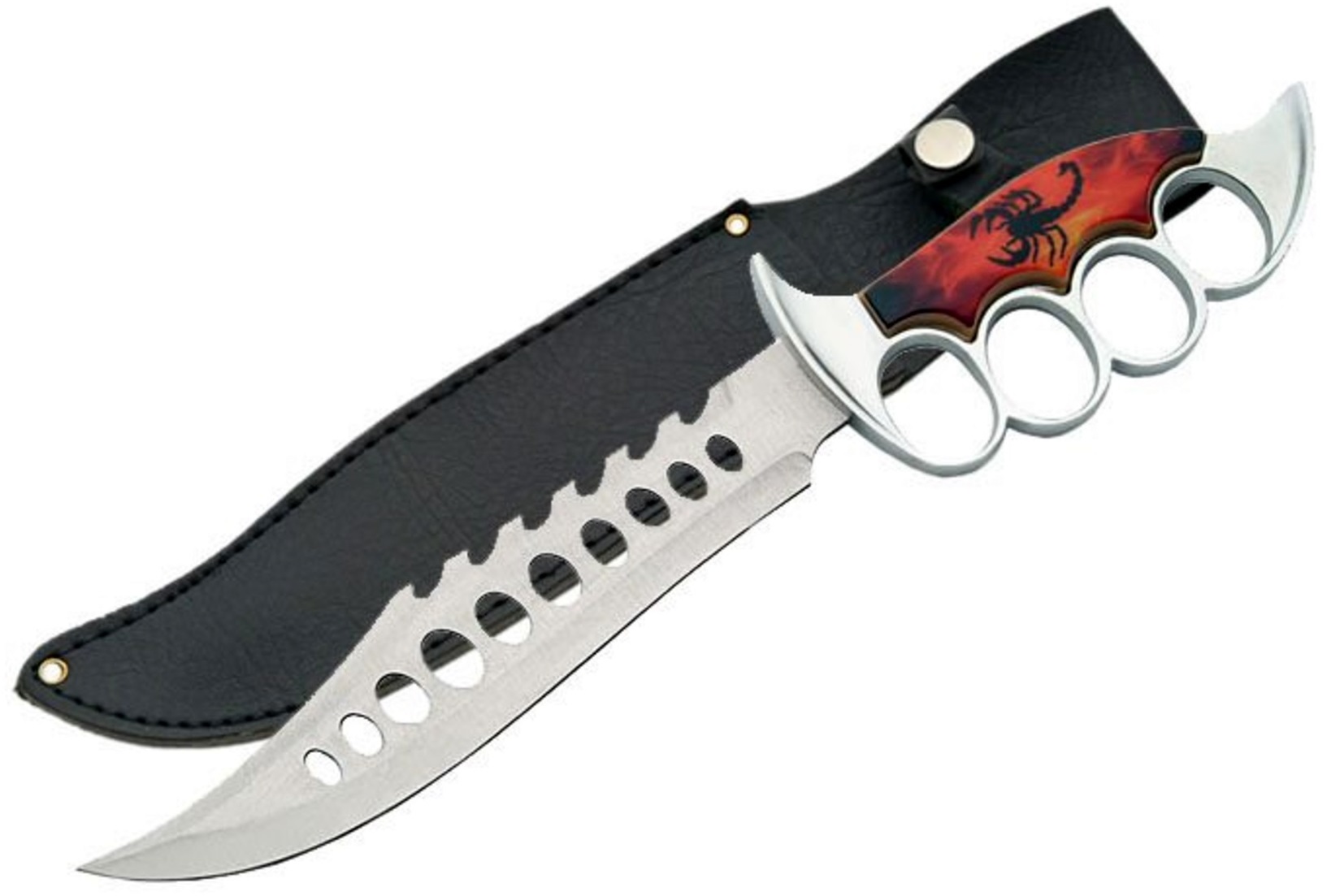 Poignard Scorpion antidérapant 33cm - Couteau design