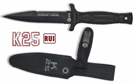 Dague couteau de botte 23cm tactique - K25 RUI
