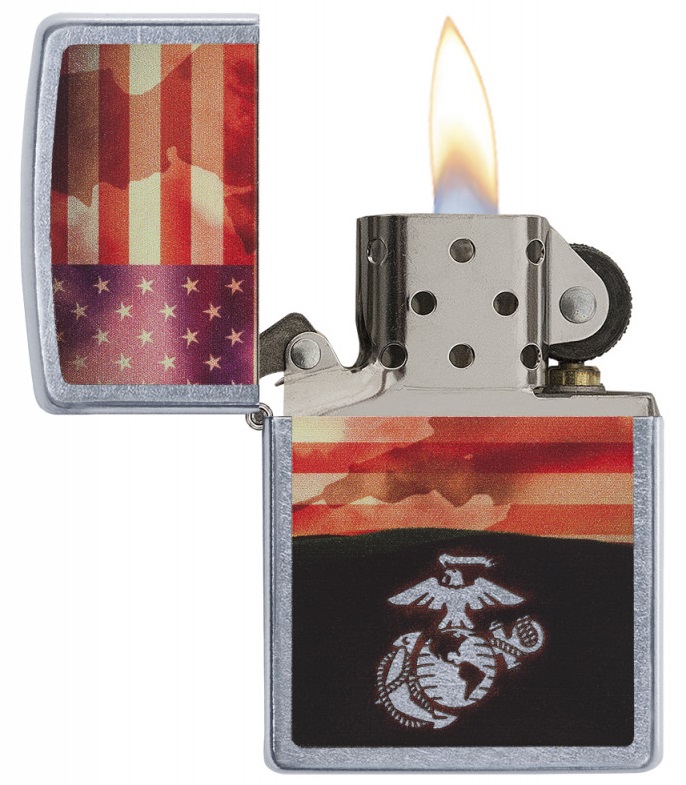 Briquet Zippo officiel - US Marine Corps USA (USMC)..