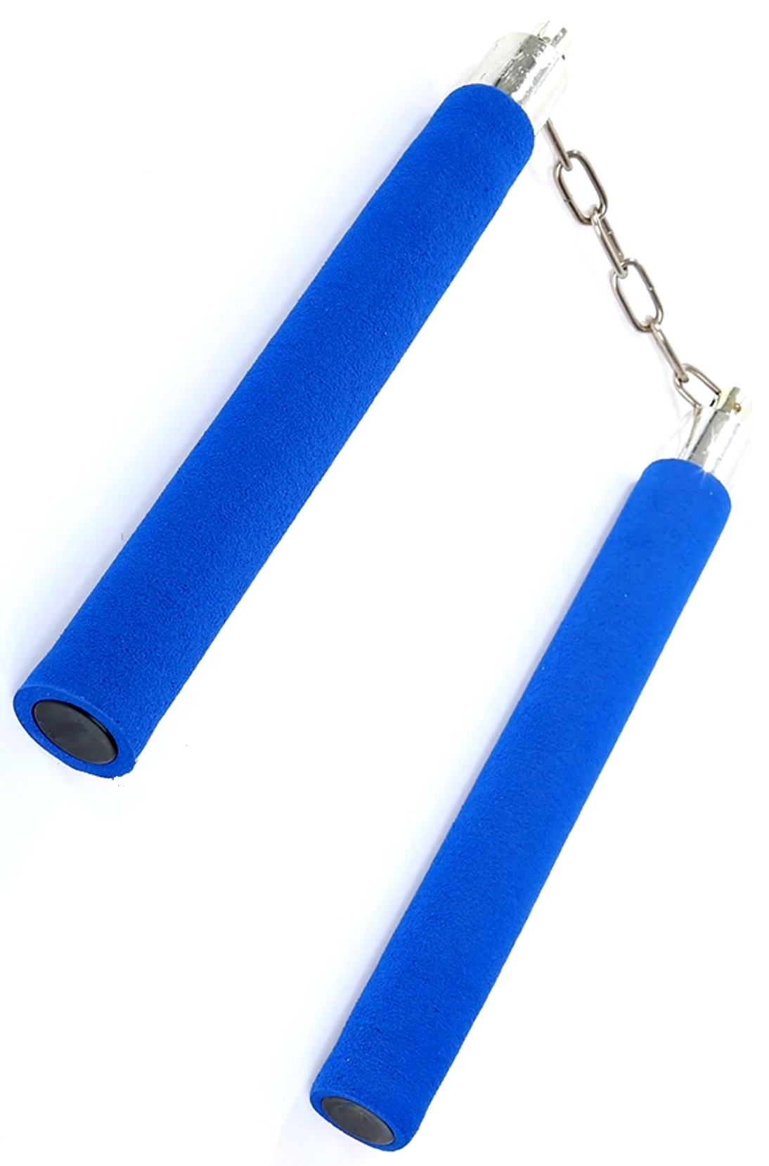 Nunchaku bleu mousse compacte - idéal entraînement.