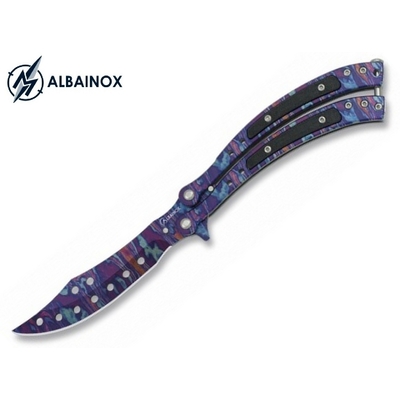 Couteau papillon balisong 23cm multicolore - ALBAINOX