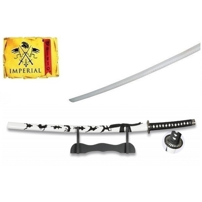 Katana tranchant arme 92,8cm NINJA + socle bois