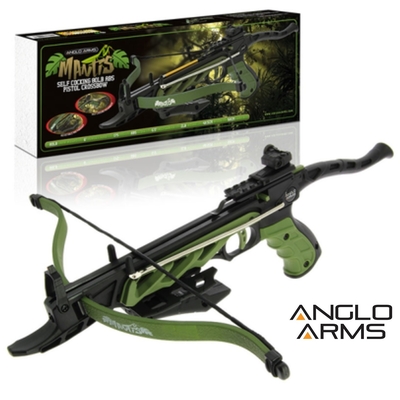 Arbalète pistolet 80 livres précision + 3 flèches - ANGLO ARMS