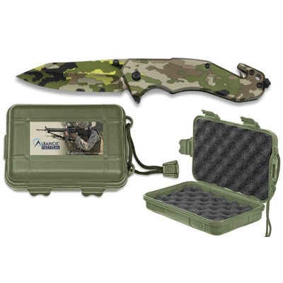 Couteau militaire 20,5cm coupe sangle + brise-glace
