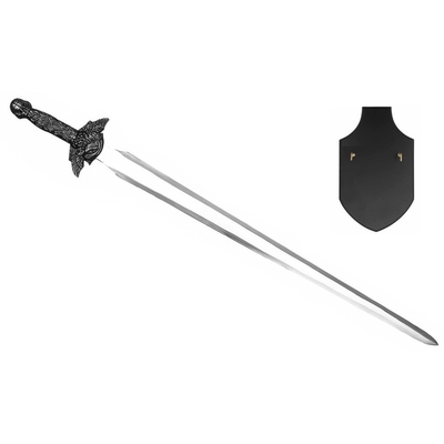 Epée arme 83cm acier design + socle décoration2