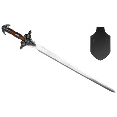 Epée arme 83cm acier design + socle décoration5