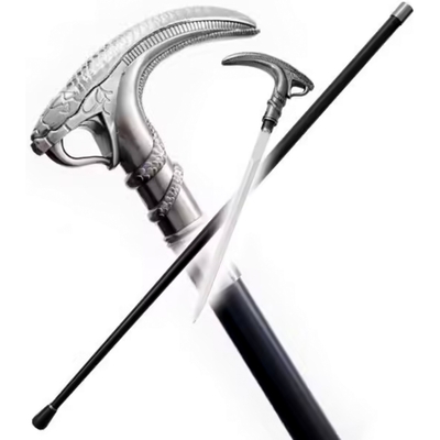 Canne épée bâton de marche 92cm Serpent Alien