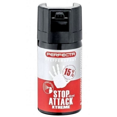 Bombe lacrymogène 40ml GAZ poivre Portée 6m