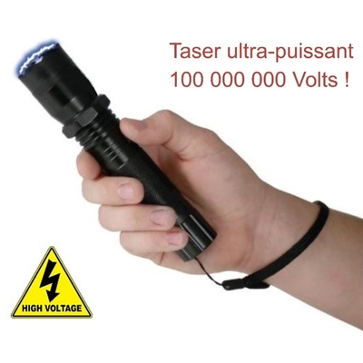 Taser tazer shoker lampe auto defense 1millions de volts 25€ puissant