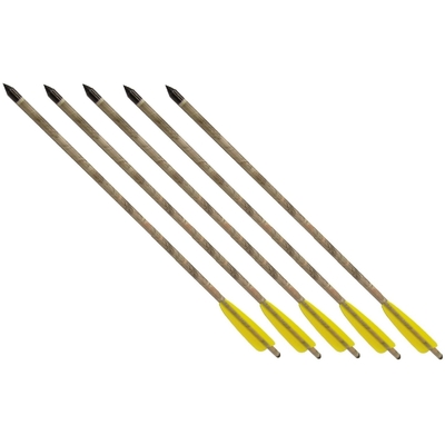 5 flèches traits 53,5cm aluminium camouflage arbalète