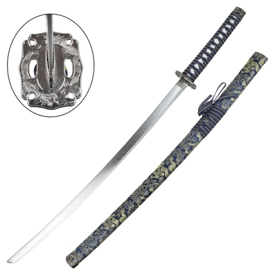 Katana design arme 93cm fourreau recouvert de soie
