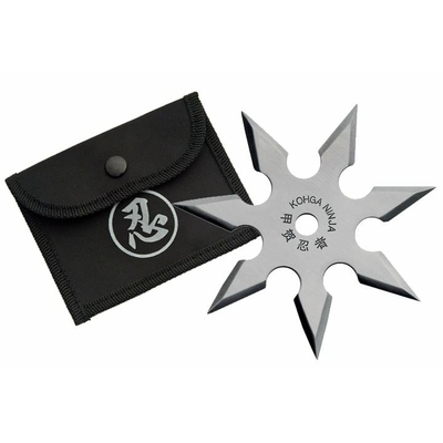 Etoile de jet 7 pics, shuriken lancer - acier inox