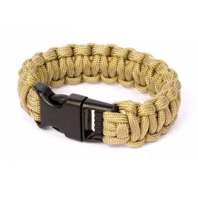 Bracelet en paracorde de survie, ultra-résistant - désert