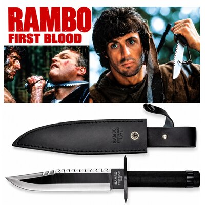 Poignard RAMBO 1 couteau 36cm officiel Film Partie I