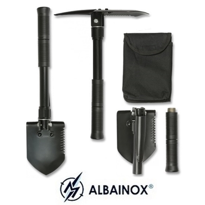 Pelle de Camping, 8 en 1Pelle de Survie Multifonction Mini Portable