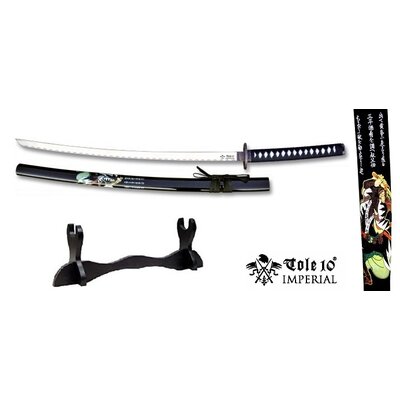 Katana Samouraï 103cm + socle bois - Impérial