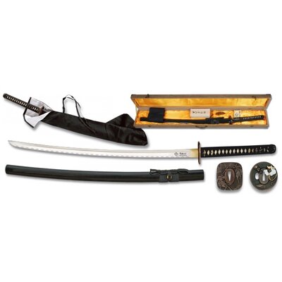 Coffret katana 105cm avec lame carbone - accessoires