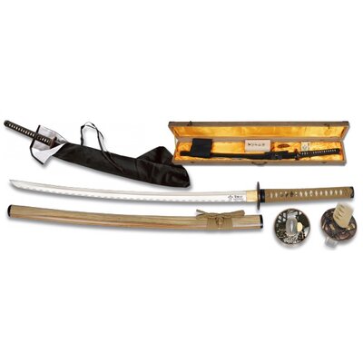 Coffret katana 105cm avec lame carbone - accessoires++