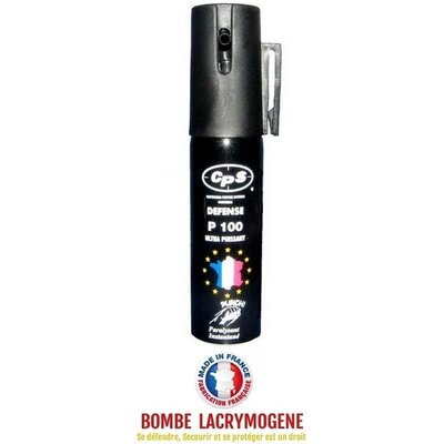 Bombe lacrymogène 25ml GEL POIVRE - aérosol spray lacrymo